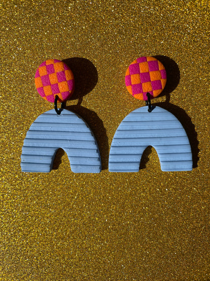 Chunky Arches - blue ribbed