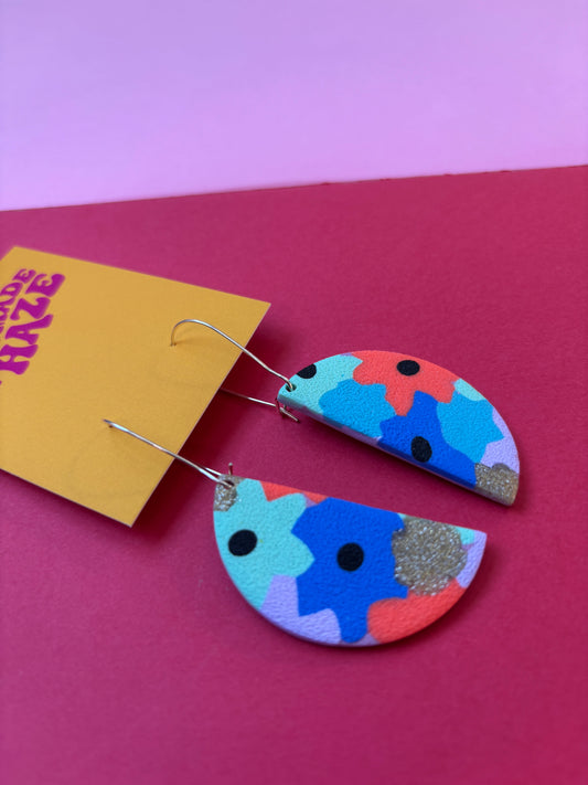 Floral Half Moons - large